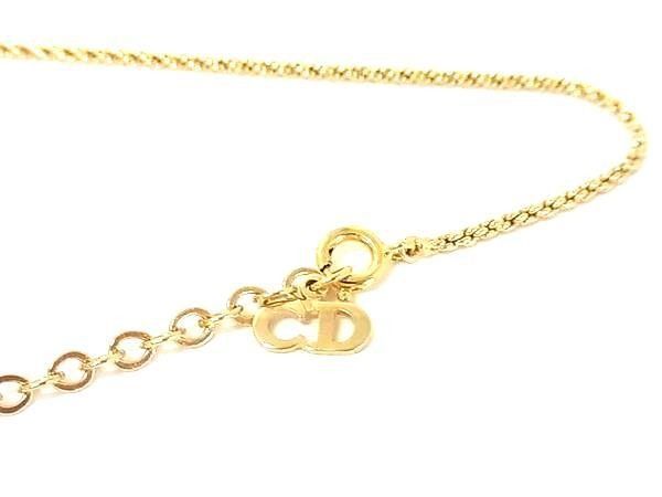 Dior Necklace CD Logo Gold Metal — view 3
