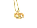 Dior Necklace CD Logo Gold Metal — view 2