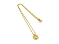 Dior Necklace CD Logo Gold Metal