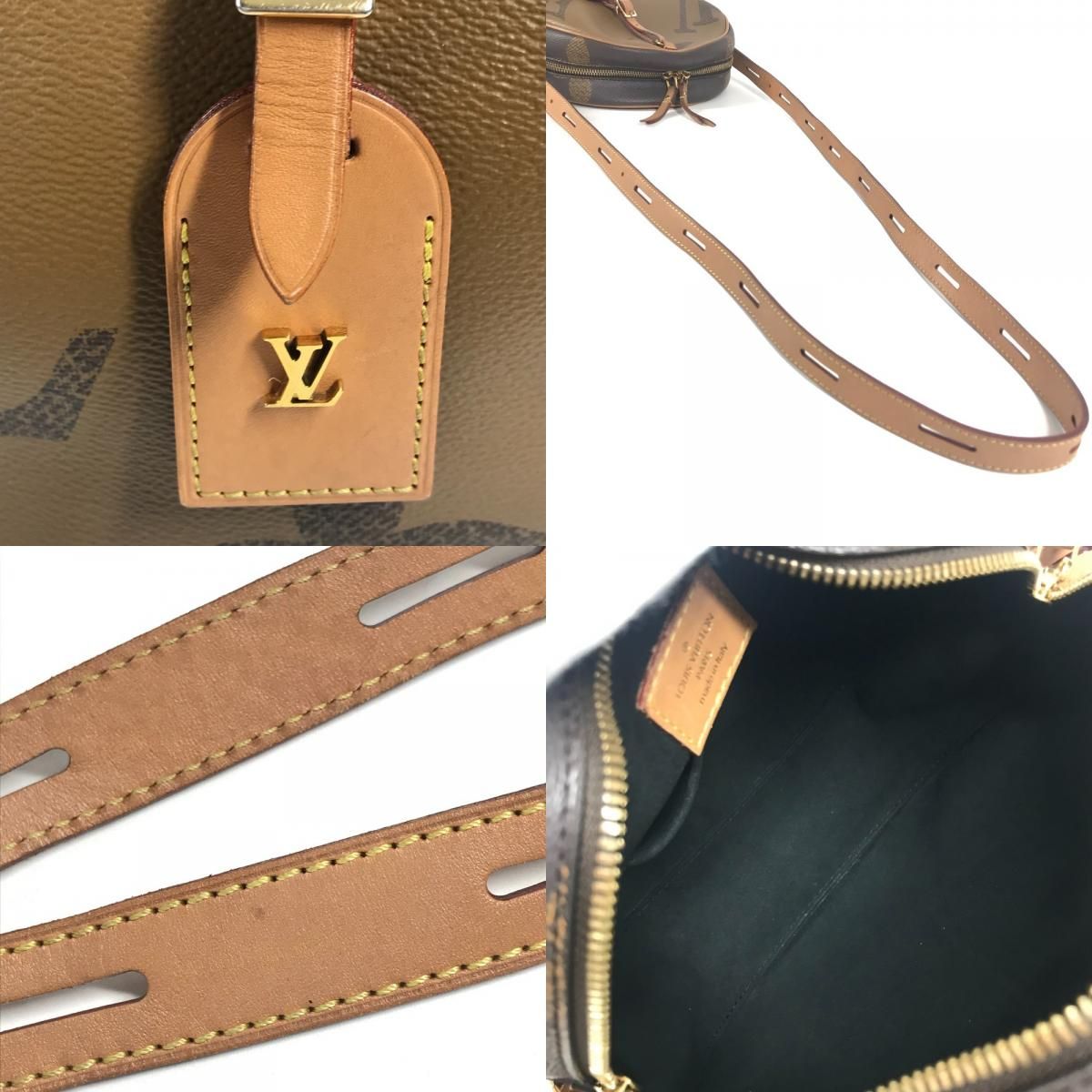 Louis Vuitton Shoulder Bag Boite Chapel Monogram Giant Canvas Brown — view 8