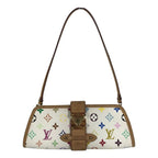 Louis Vuitton Shoulder Bag Charlie Monogram Multicolor Canvas Blanc White