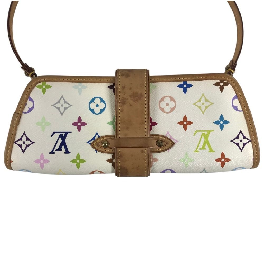 Louis Vuitton Shoulder Bag Charlie Monogram Multicolor Canvas Blanc White — view 3