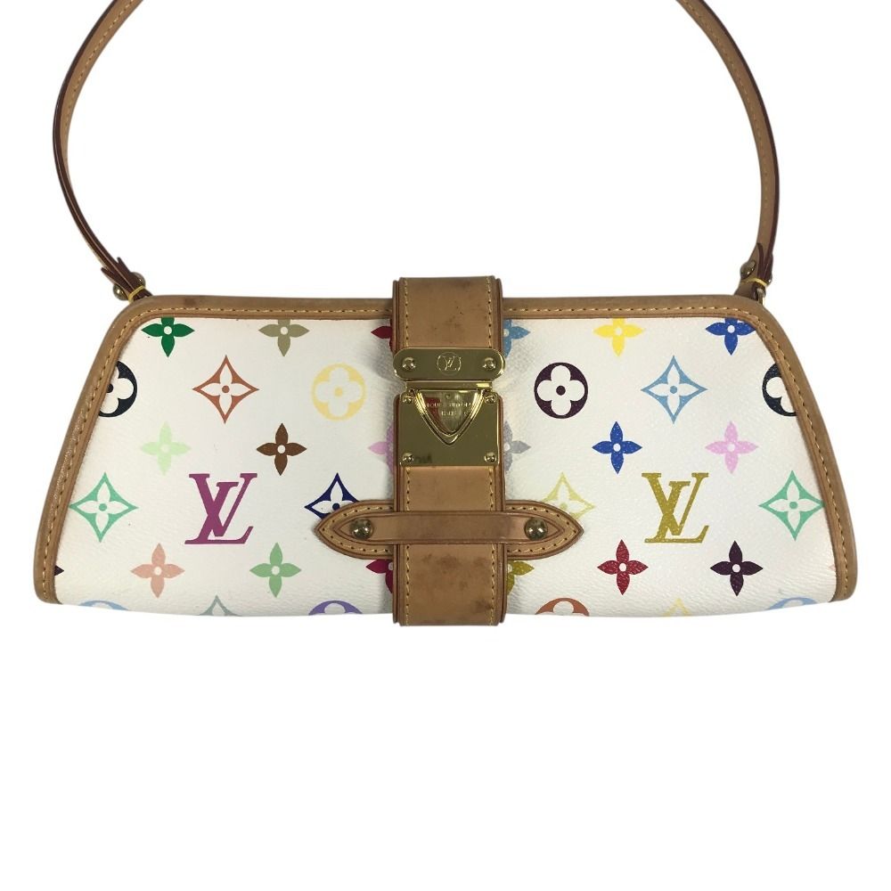 Louis Vuitton Shoulder Bag Charlie Monogram Multicolor Canvas Blanc White — view 2