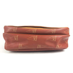 Louis Vuitton Shoulder Bag Calvi Leather Canvas Abogany Orange — view 5