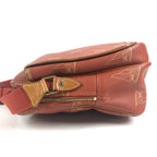 Louis Vuitton Shoulder Bag Calvi Leather Canvas Abogany Orange — view 4