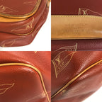 Louis Vuitton Shoulder Bag Calvi Leather Canvas Abogany Orange — view 7
