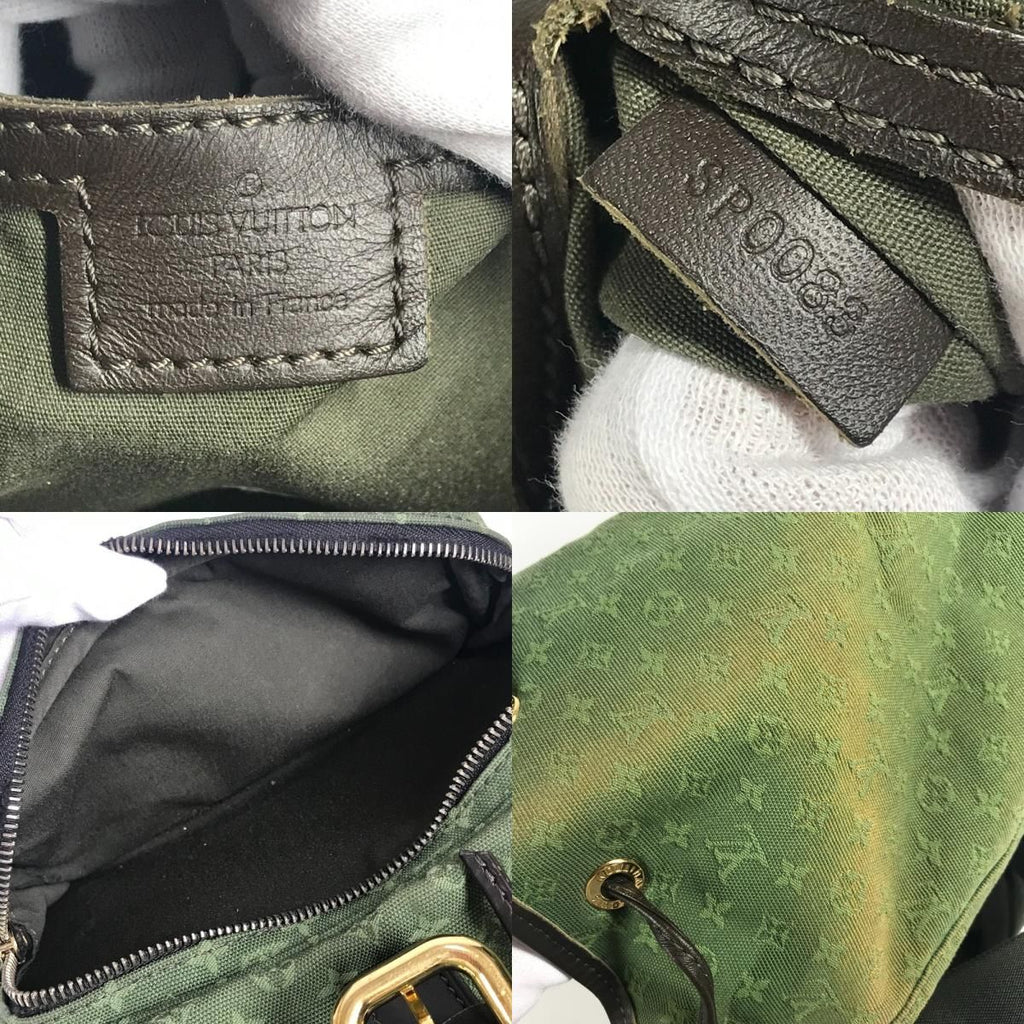 Louis Vuitton Backpack Montsouris GM Monogram Mini Canvas Khaki — view 9