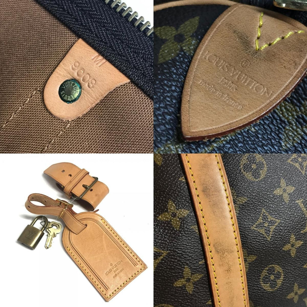 Louis Vuitton Boston Bag Keepall 60 Monogram Canvas Brown — view 9