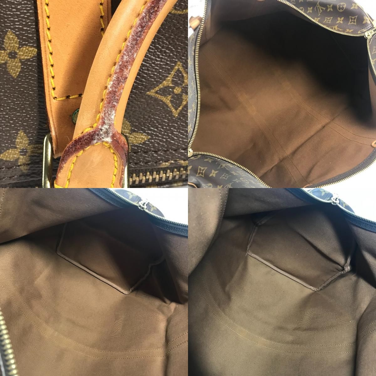 Louis Vuitton Boston Bag Keepall 60 Monogram Canvas Brown — view 8