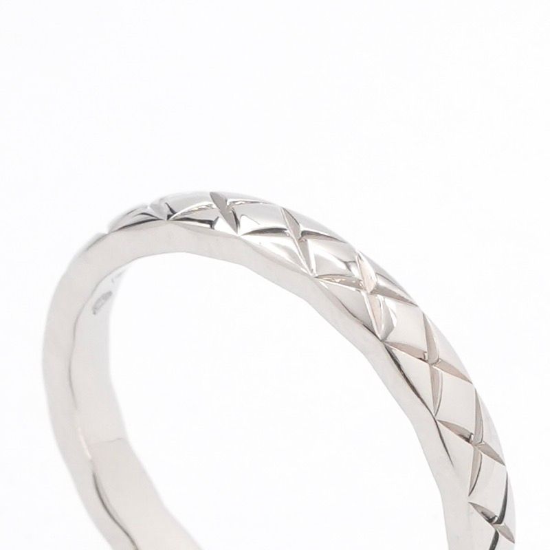 Chanel Ring Silver Quilted Coco Crush Marriage — view 3