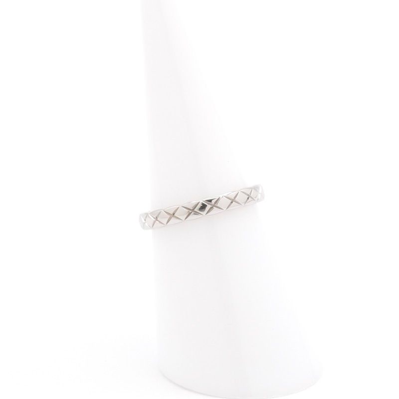 Chanel Ring Silver Quilted Coco Crush Marriage — view 6