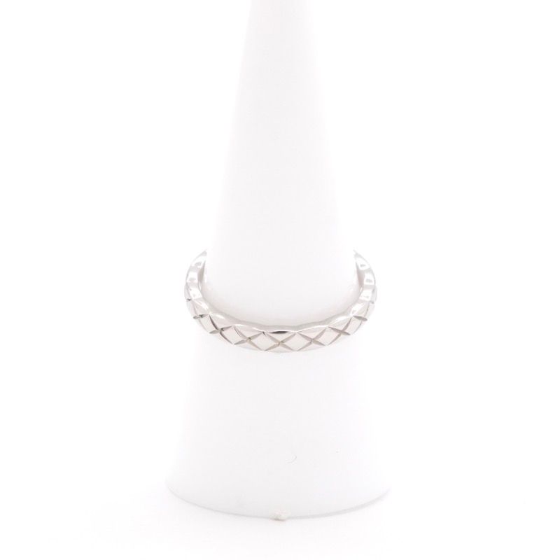 Chanel Ring Silver Quilted Coco Crush Marriage — view 7