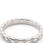 Chanel Ring Silver Quilted Coco Crush Marriage — view 4