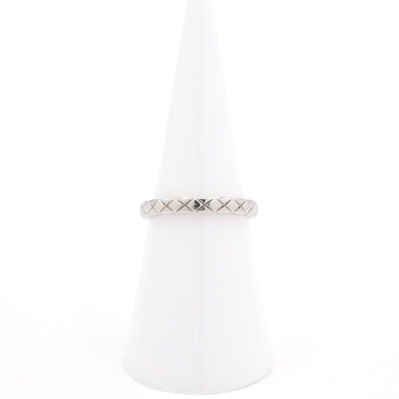 Chanel Ring Silver Quilted Coco Crush Marriage — view 5
