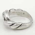 Hermes Torsade Ring Silver — view 3