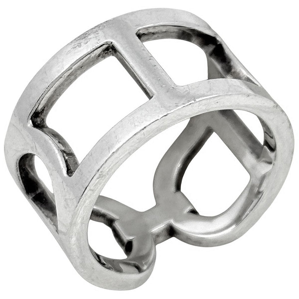 Hermes Chaine D'ancre Ring 925 Sterling Silver