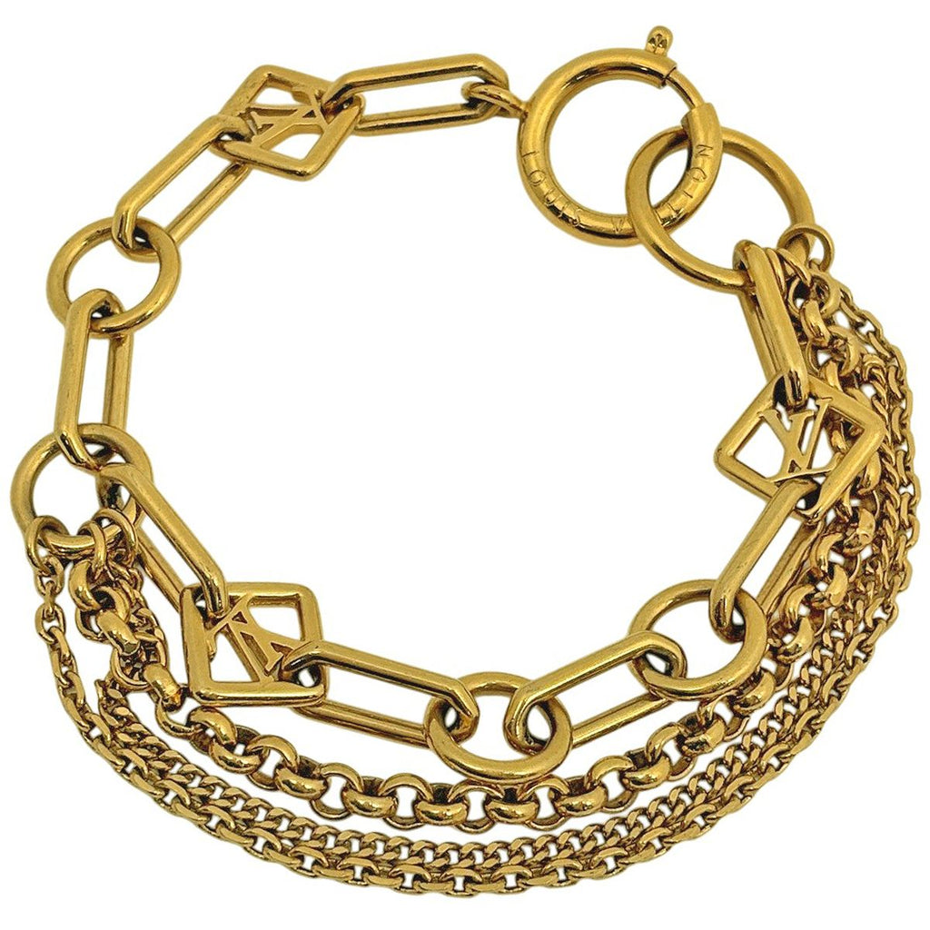 Louis Vuitton Bracelet Chaine Vegas Quadruple Strand Gold Plated