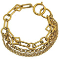 Louis Vuitton Bracelet Chaine Vegas Quadruple Strand Gold Plated