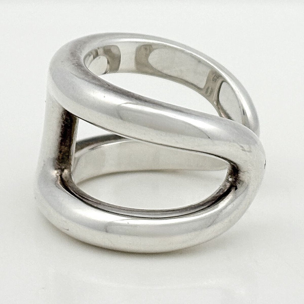 Hermes Osmose Ring GM 925 Sterling Silver — view 3