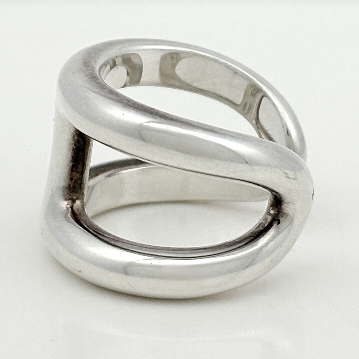 Hermes Osmose Ring GM 925 Sterling Silver — view 3