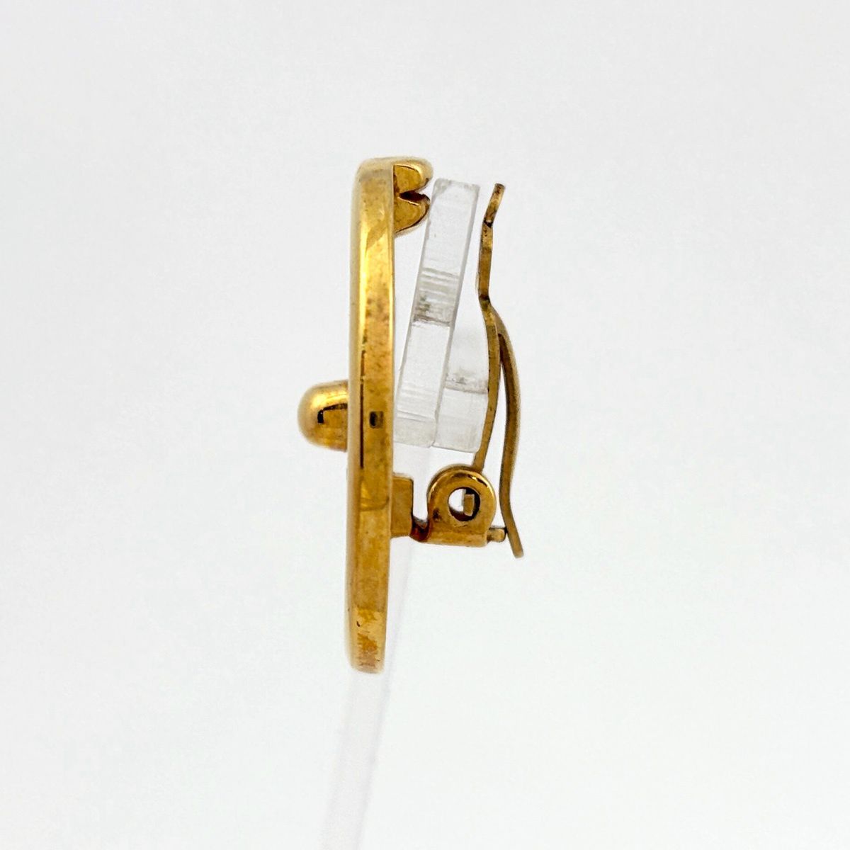 Chanel CC Logo Circle Earrings Turnlock Gold Plated — view 2