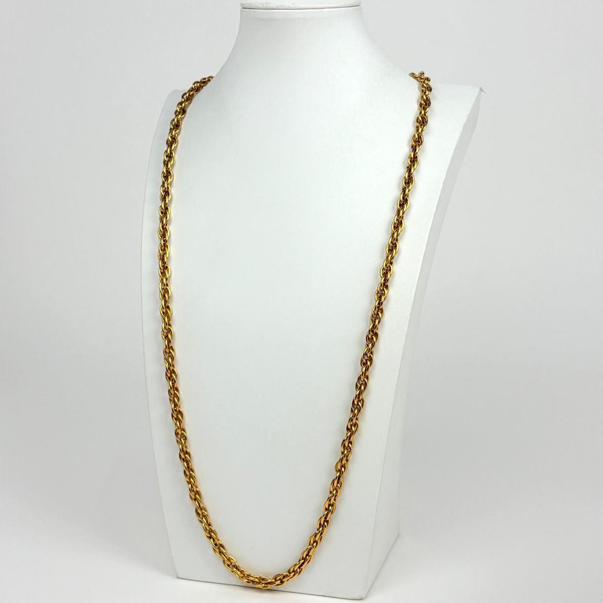 Chanel CC Logo Chain Necklace Long Gold Plated — view 5