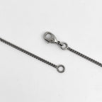 Chanel CC Logo Rhinestone Necklace CC Mark Silver Plated — view 3