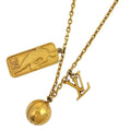 Louis Vuitton Line Gbor Slim Necklace Nba Collaboration Gold Plated