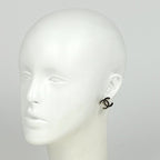 Chanel CC Logo Earrings CC Mark Metal Black — view 5