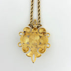 Dior Faux Pearl Chain Necklace Brooch 2-Way Gold Plated — view 2