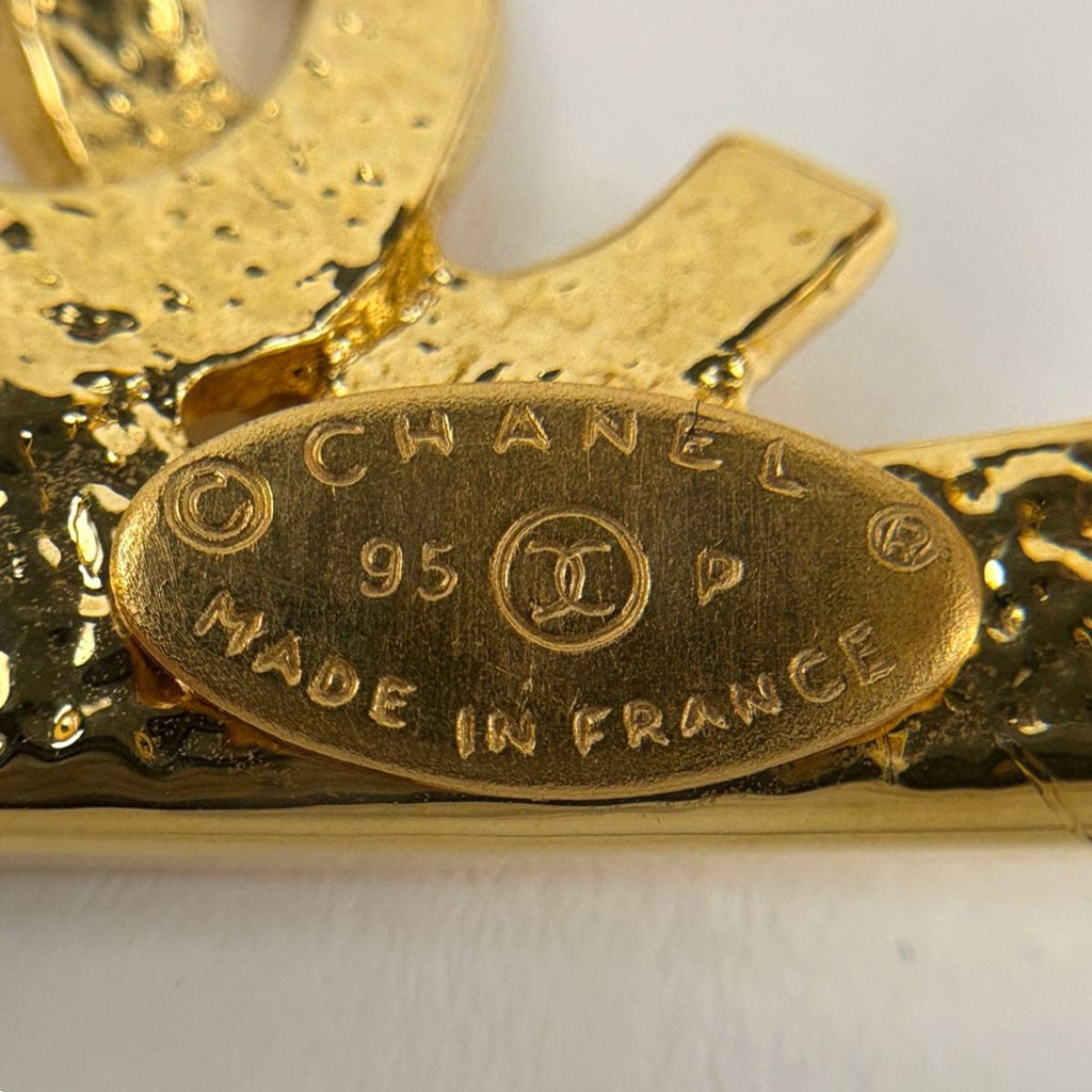 Chanel CC Logo Bangle CC Mark Bracelet Gold Plated — view 6