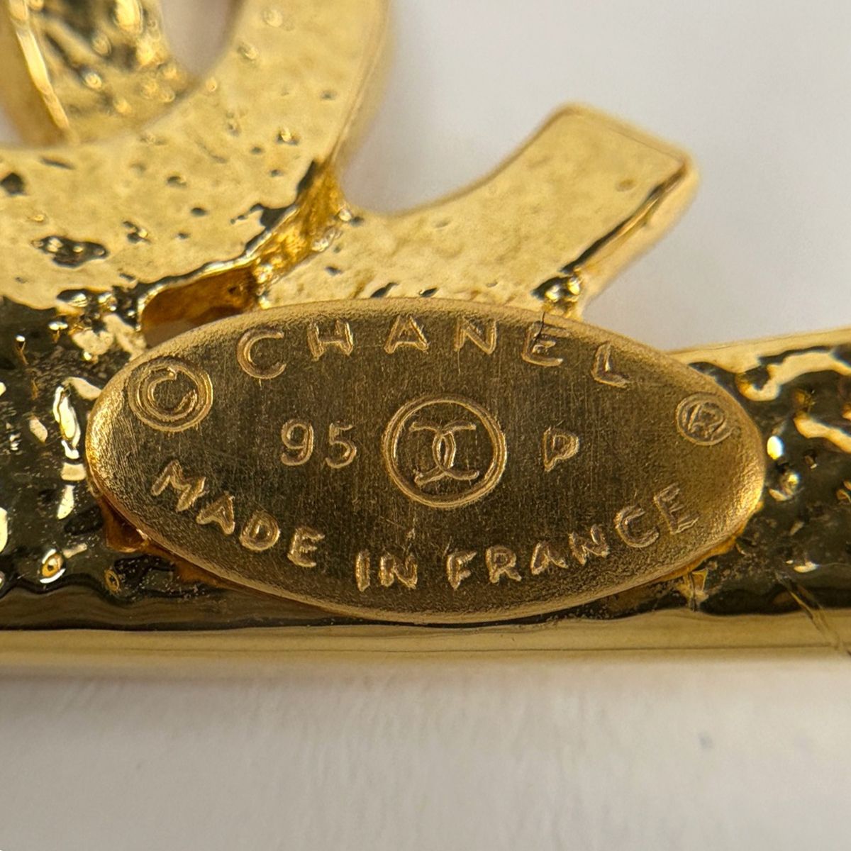 Chanel CC Logo Bangle CC Mark Bracelet Gold Plated — view 6