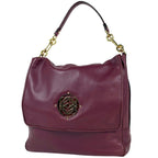 Loewe Maia Handbag 2-Way Anagram Leather Bordeaux