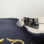Hermes Carre 90 Dies Et Hore Astrology Sun Scarf Silk Black White Brown — view 3