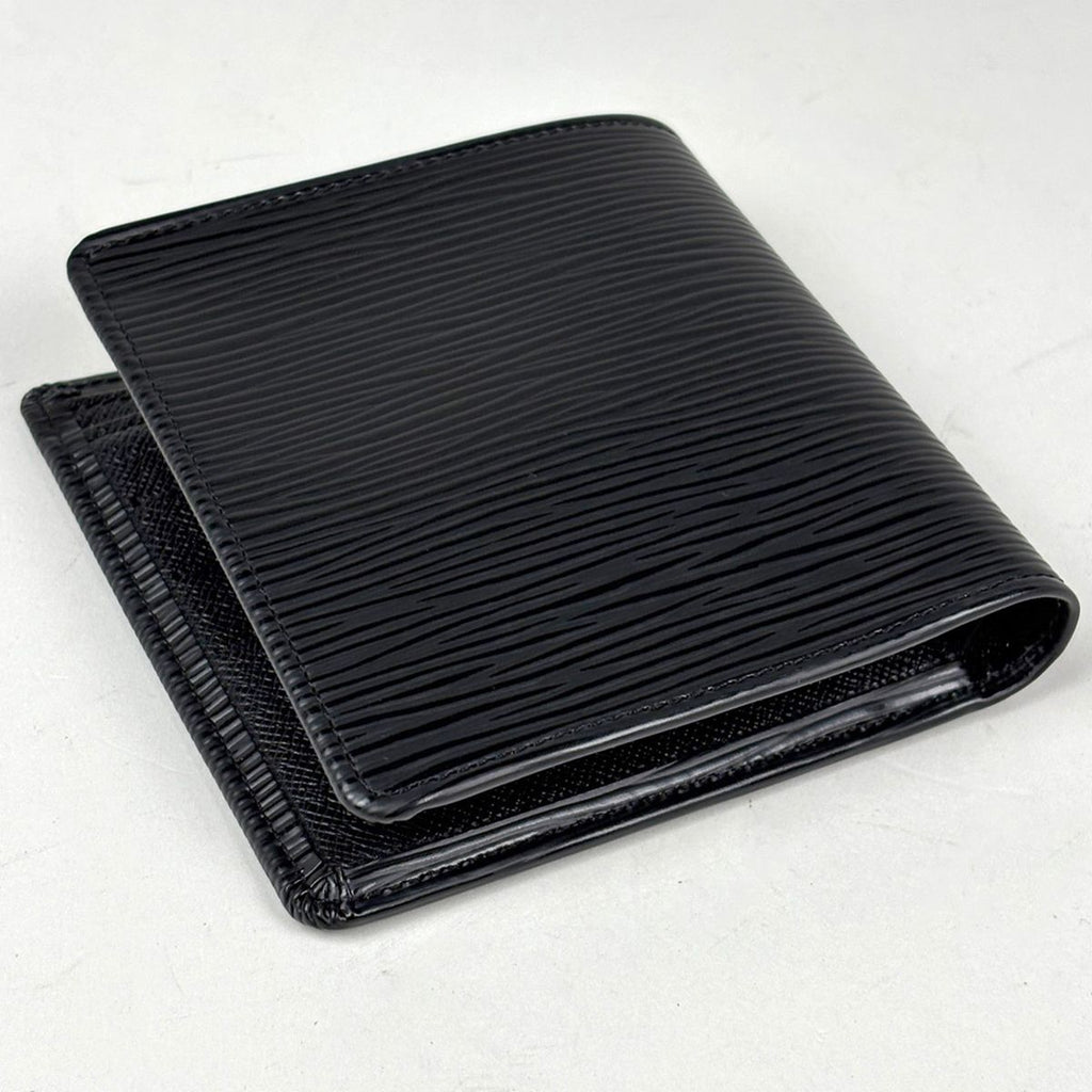 Louis Vuitton Portefeuille Marco Bill Purse Coin Bifold Wallet Epi Noir — view 2