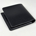 Louis Vuitton Portefeuille Marco Bill Purse Coin Bifold Wallet Epi Noir — view 2