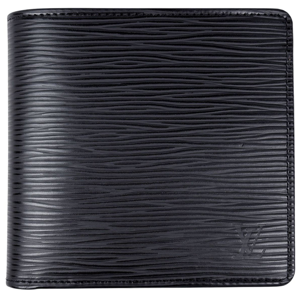 Louis Vuitton Portefeuille Marco Bill Purse Coin Bifold Wallet Epi Noir