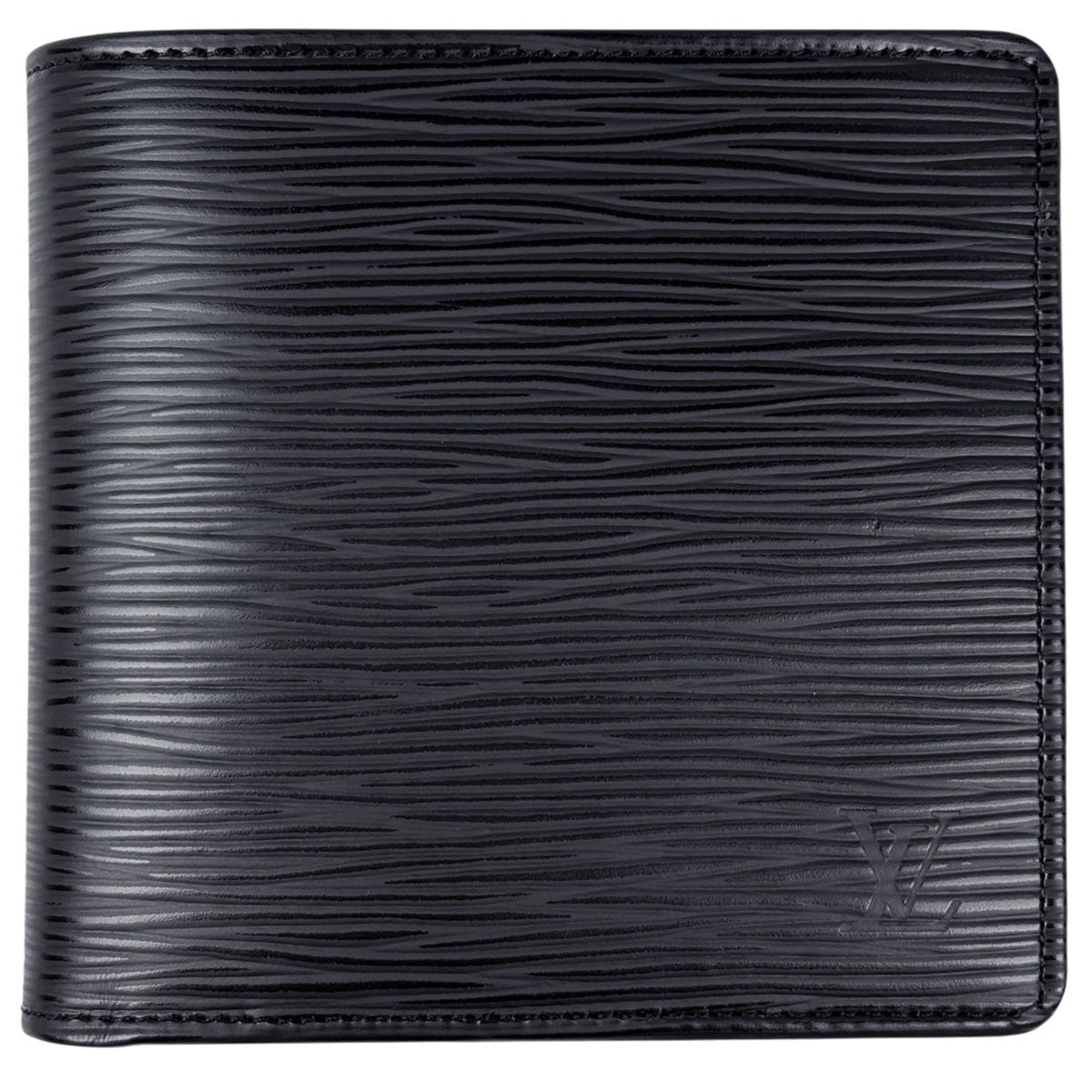 Louis Vuitton Portefeuille Marco Bill Purse Coin Bifold Wallet Epi Noir