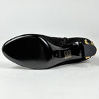 Gucci Studded Zip Up Short Boots Shoes Suede Black — view 2