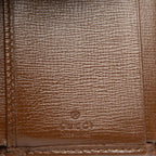 Gucci GG Supreme Horsebit Trifold Wallet Beige Brown Leather — view 6