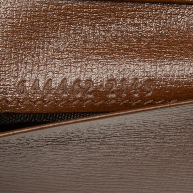 Gucci GG Supreme Horsebit Trifold Wallet Beige Brown Leather — view 7