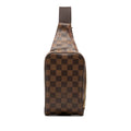Louis Vuitton Damier Geronimos Belt Bag / Brown Leather