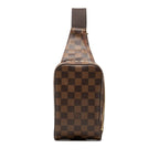 Louis Vuitton Damier Geronimos Belt Bag / Brown Leather