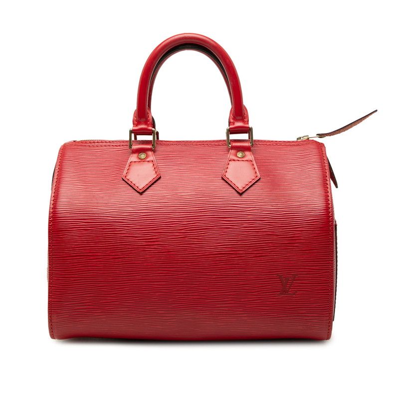 Louis Vuitton Epi Speedy 25 Mini Boston Bag Castilian Red Leather