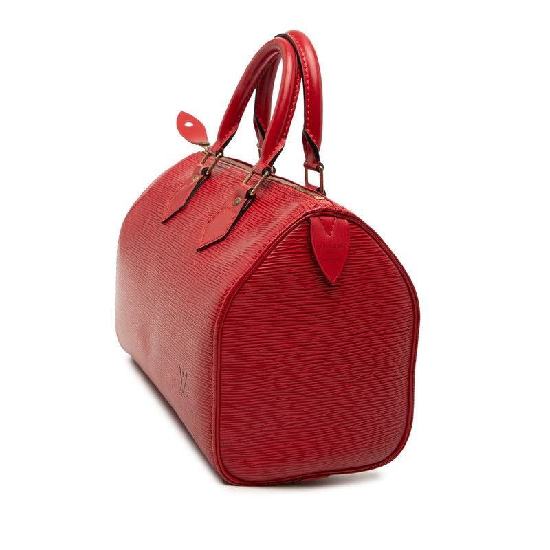 Louis Vuitton Epi Speedy 25 Mini Boston Bag Castilian Red Leather — view 2