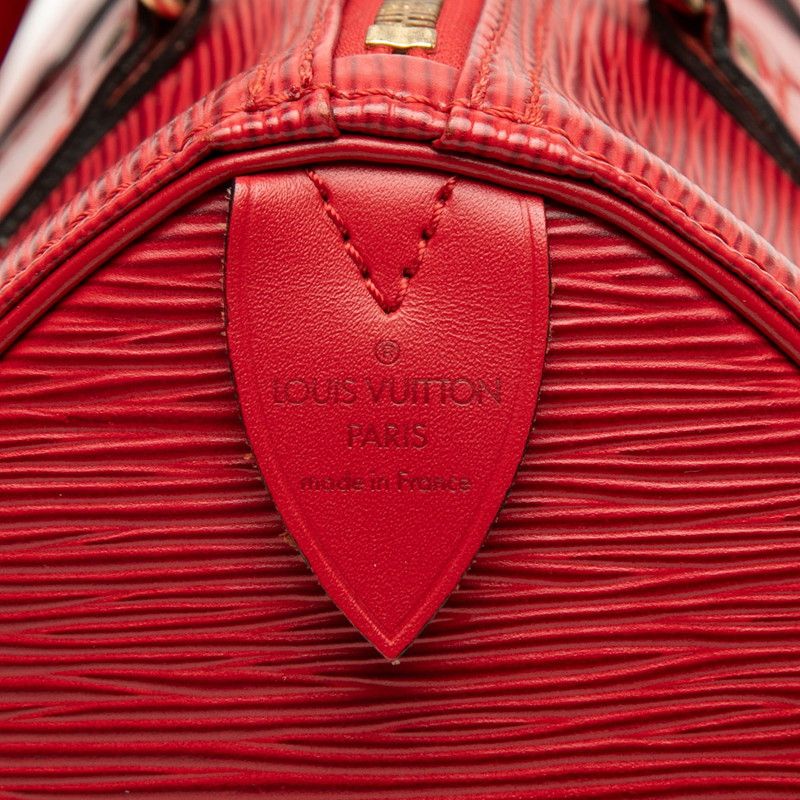 Louis Vuitton Epi Speedy 25 Mini Boston Bag Castilian Red Leather — view 5