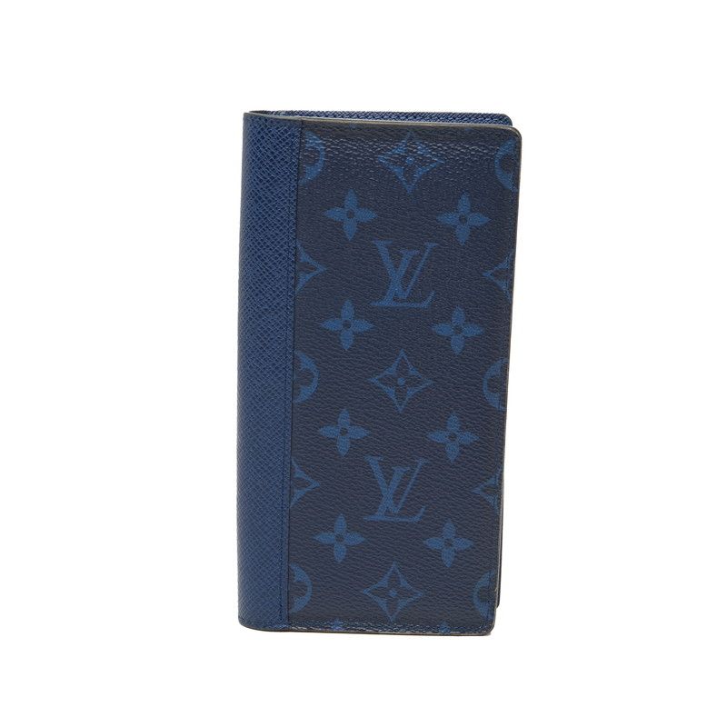 Louis Vuitton Monogram Brazza Wallet Cobalt Blue Taigarama