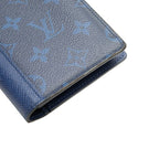 Louis Vuitton Monogram Brazza Wallet Cobalt Blue Taigarama — view 4