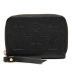Louis Vuitton Monogram Empreinte Compact Key Wallet Bifold Black Leather