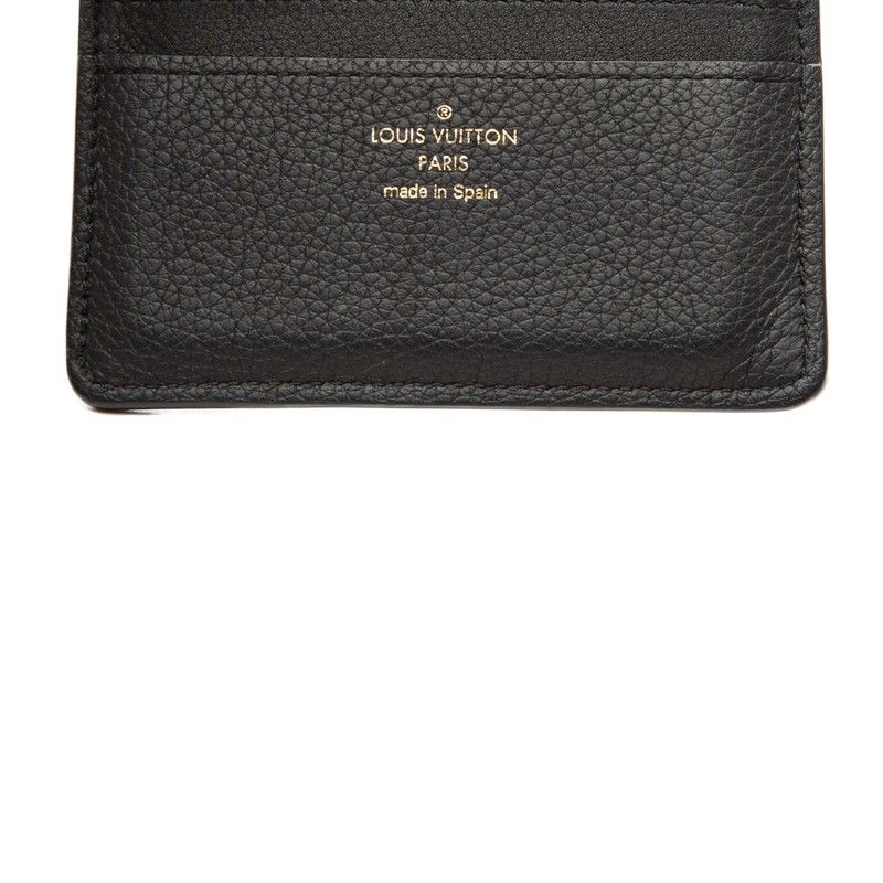 Louis Vuitton Lowkey Compact Bifold Wallet Black Calfskin — view 6